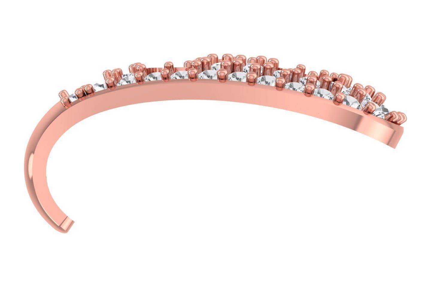 Woman Fancy Earring 3dm STL OBJ FBX Renders Details 3D print model_2