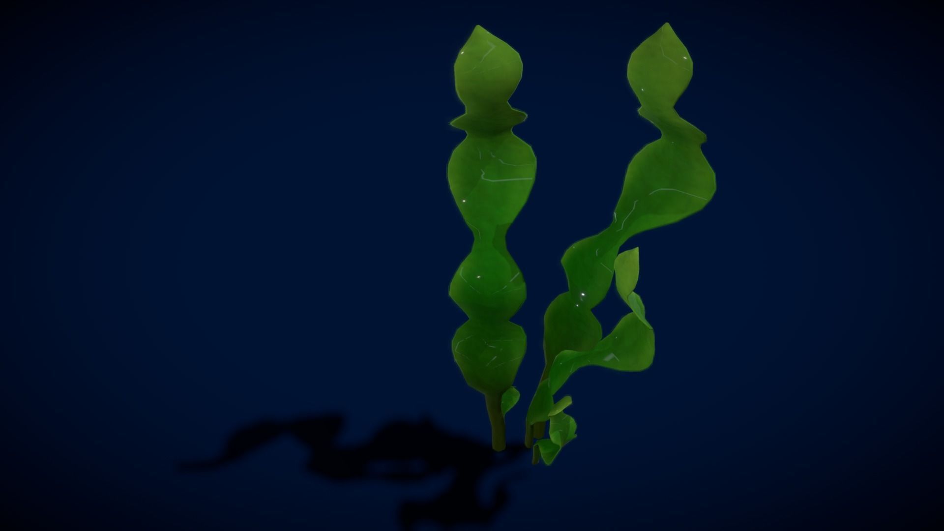 Cartoon Seaweed 8 Low-poly 3D model_10