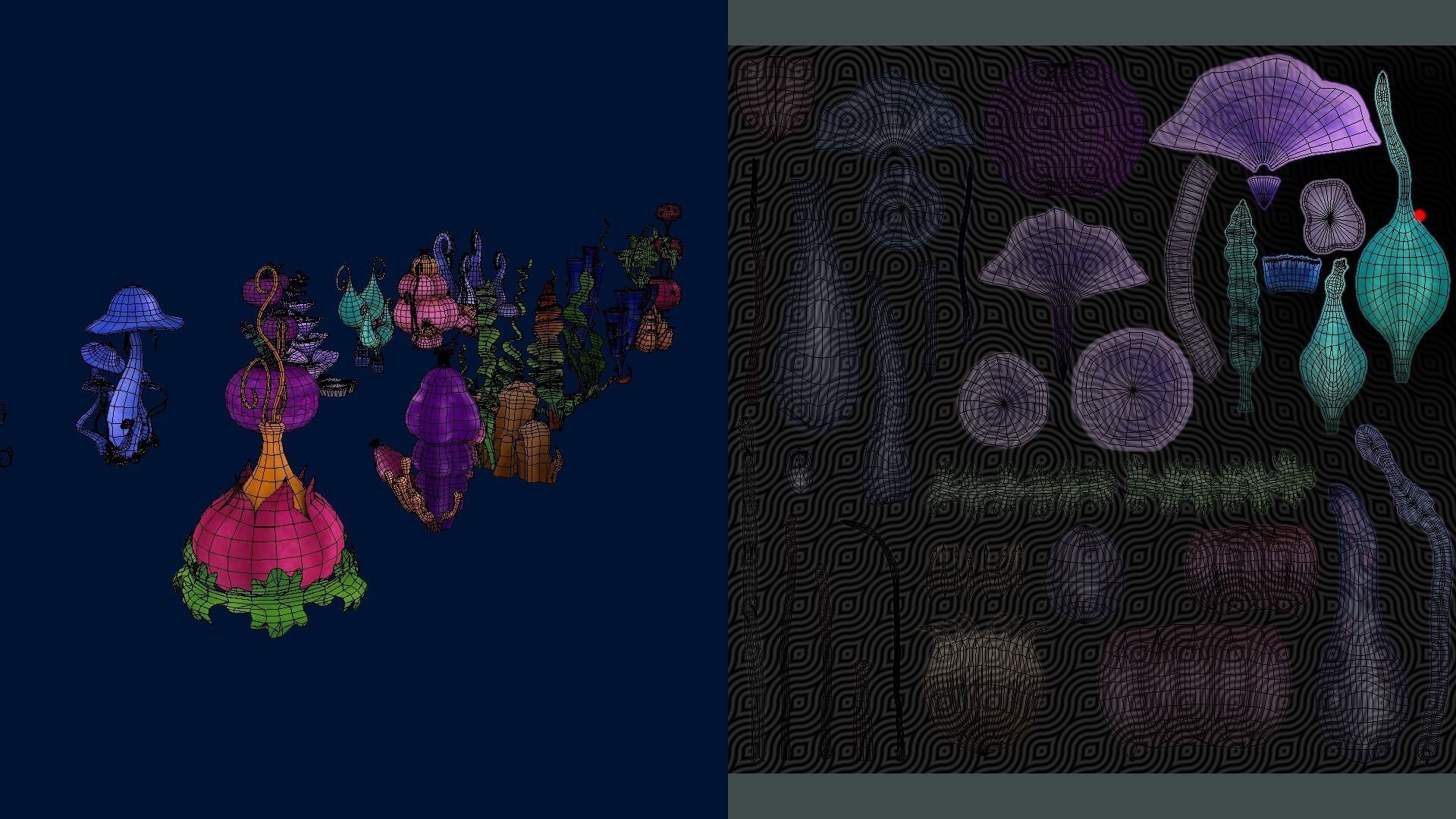 Cartoon Seaweed 8 Low-poly 3D model_20