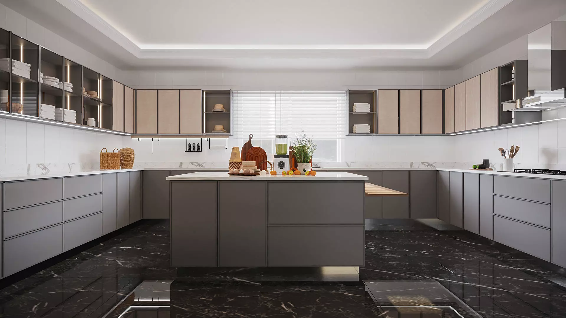 Luxury Modern Kitchen Design  3D model_0