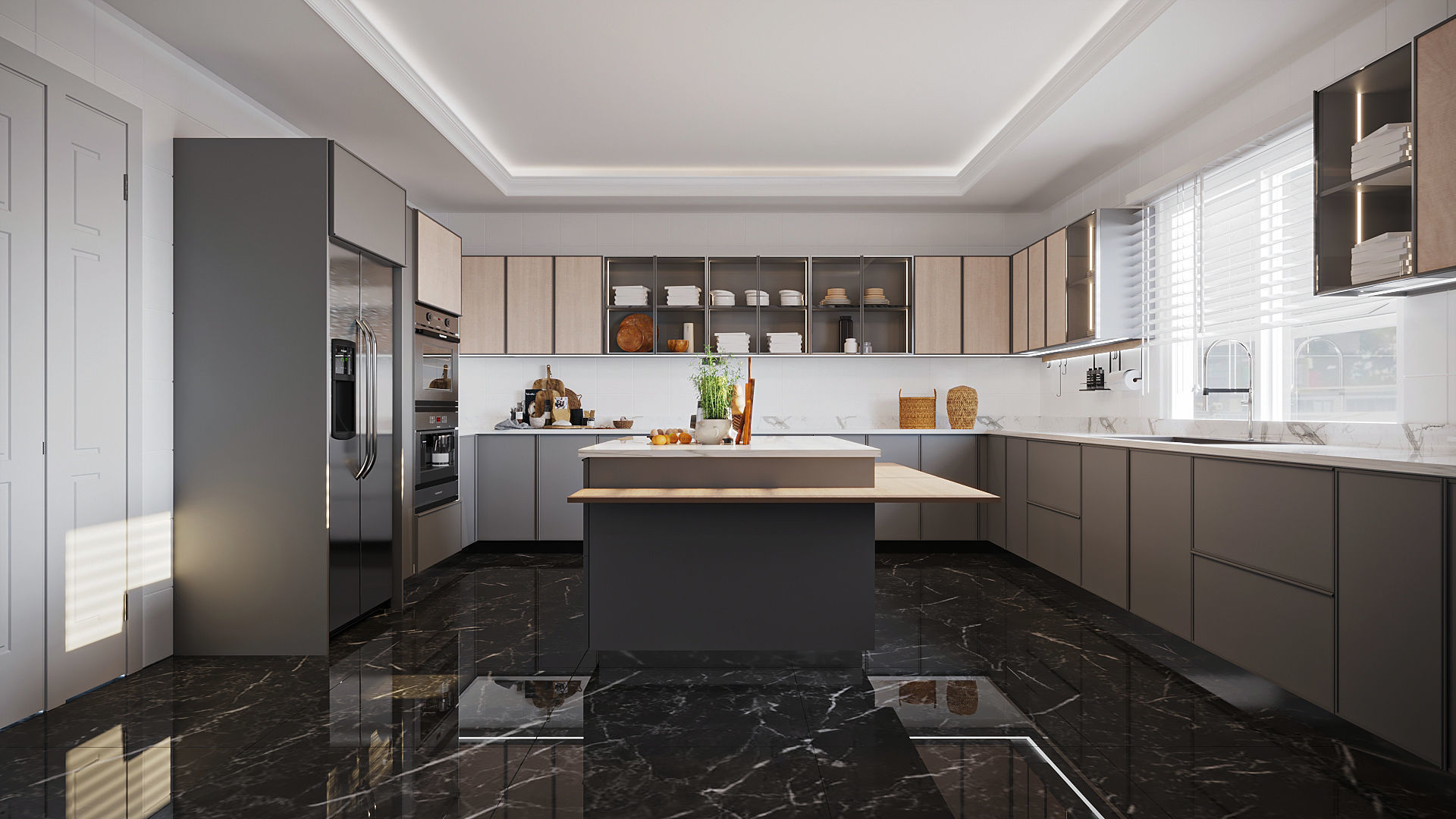 Luxury Modern Kitchen Design  3D model_1