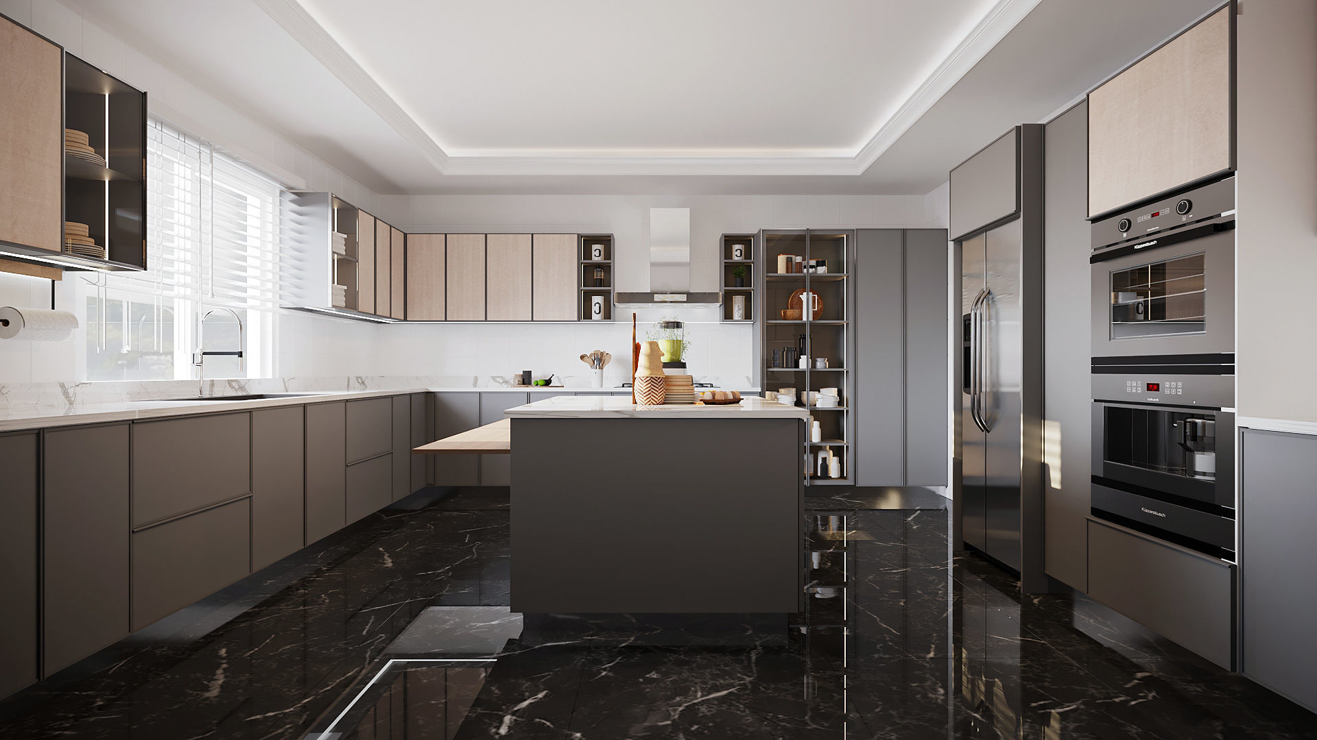 Luxury Modern Kitchen Design  3D model_2