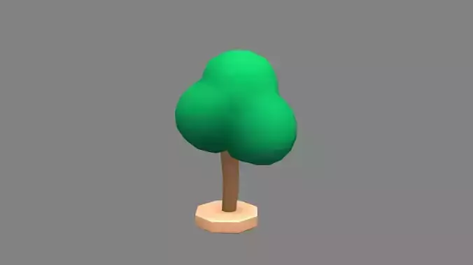Cartoon tree toy