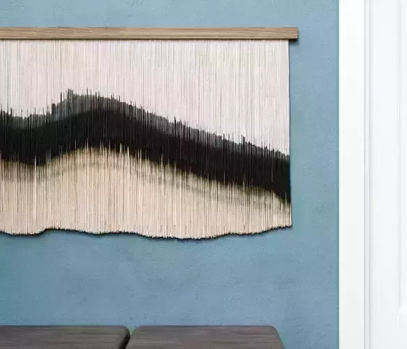 Modern macrame art decor