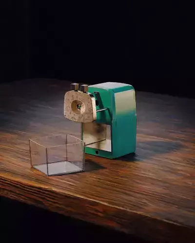 Pencil Sharpener 001 Low-poly 3D model