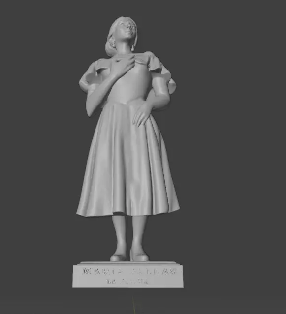 Maria Callas 3D print model_7