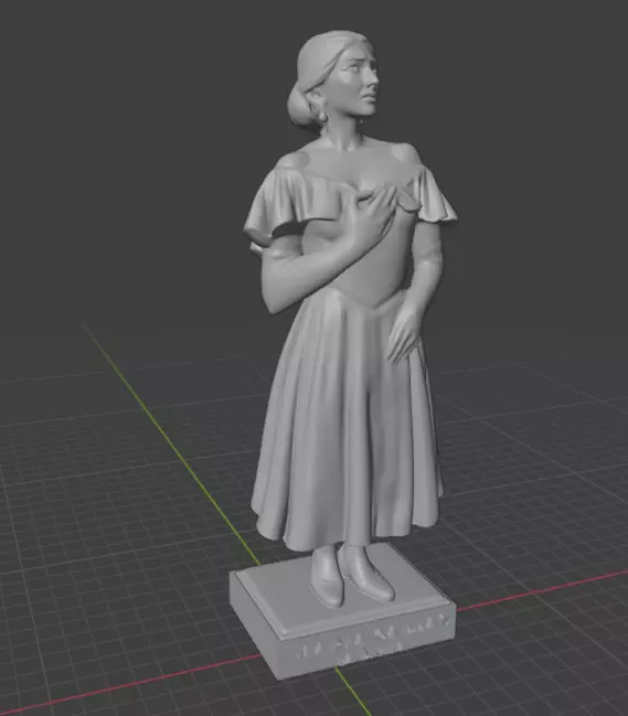 Maria Callas 3D print model_21