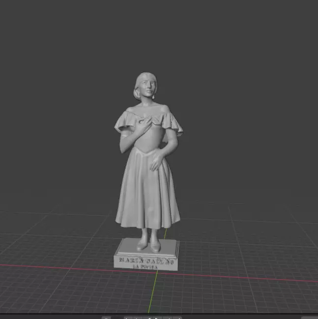 Maria Callas 3D print model_18