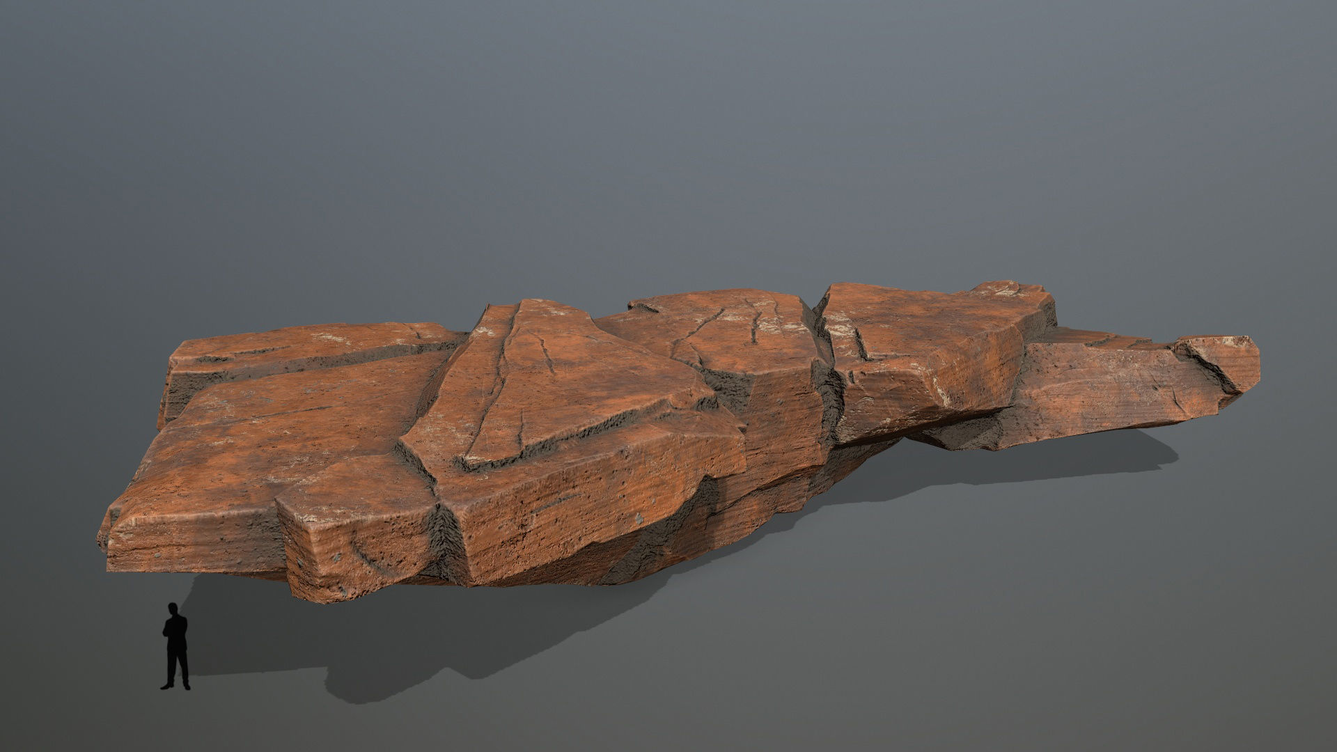 desert rocks Low-poly 3D model_10