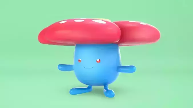 Pokemon Vileplume Low-poly 3D model