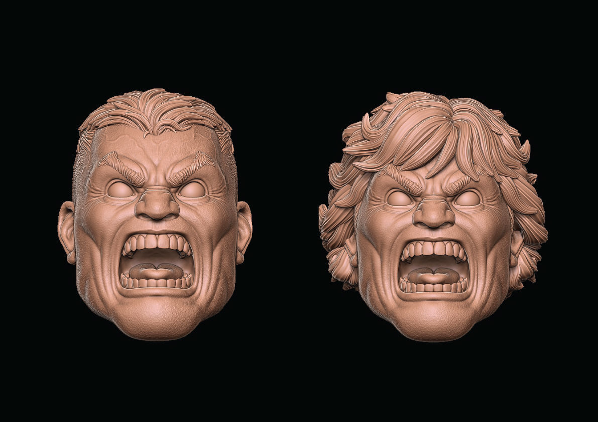 Hulk Head 3D print model_1