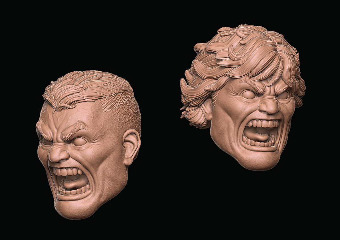 Hulk Head 3D print model_3