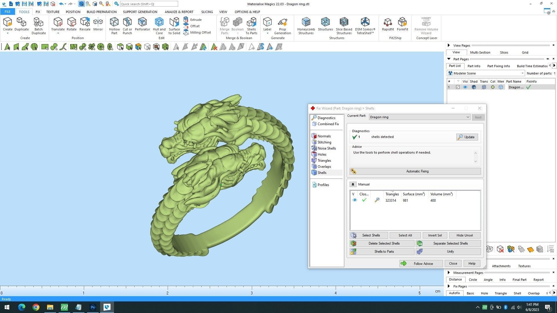Dragon Ring 3D print model_12