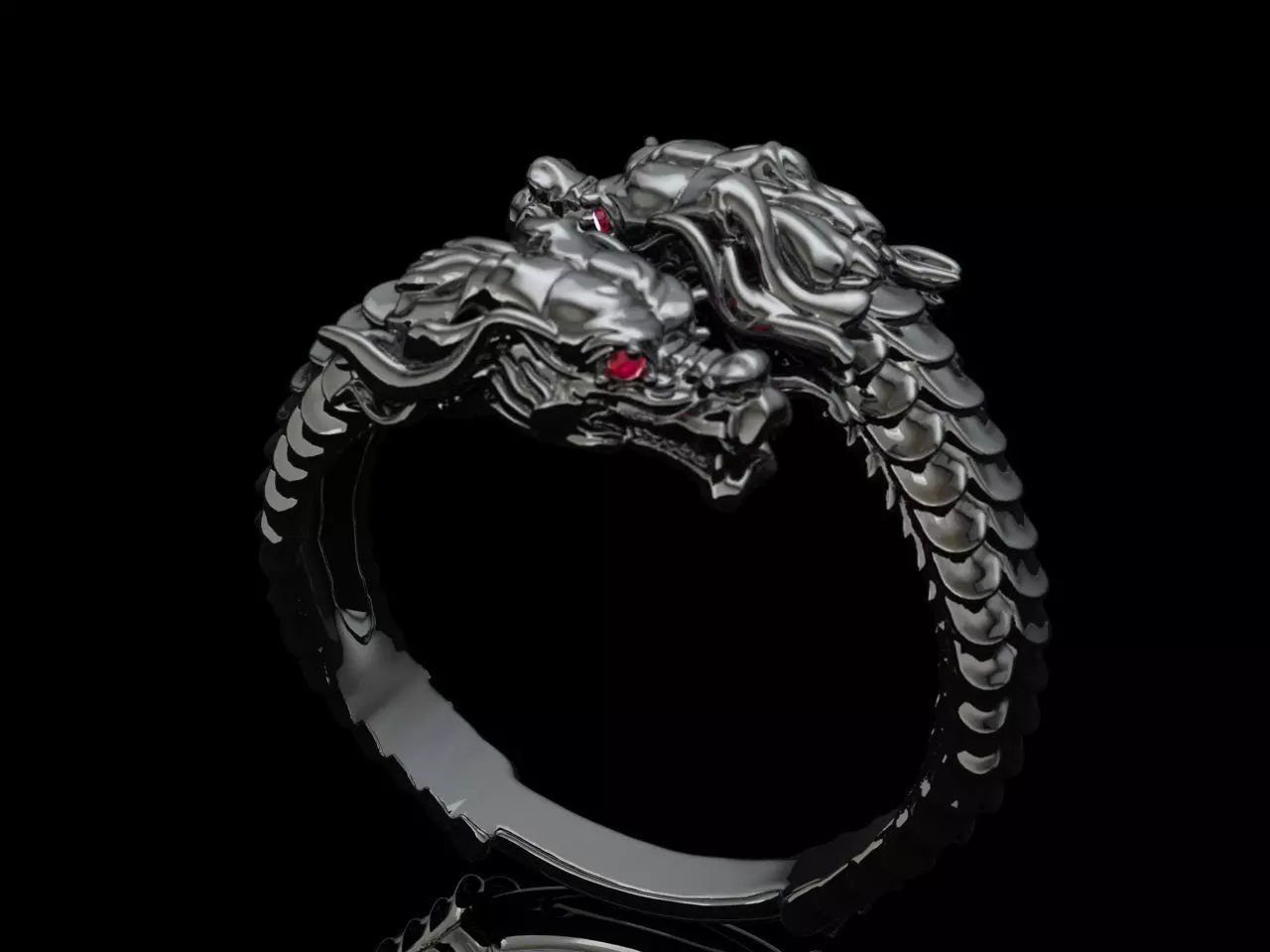 Dragon Ring 3D print model_0