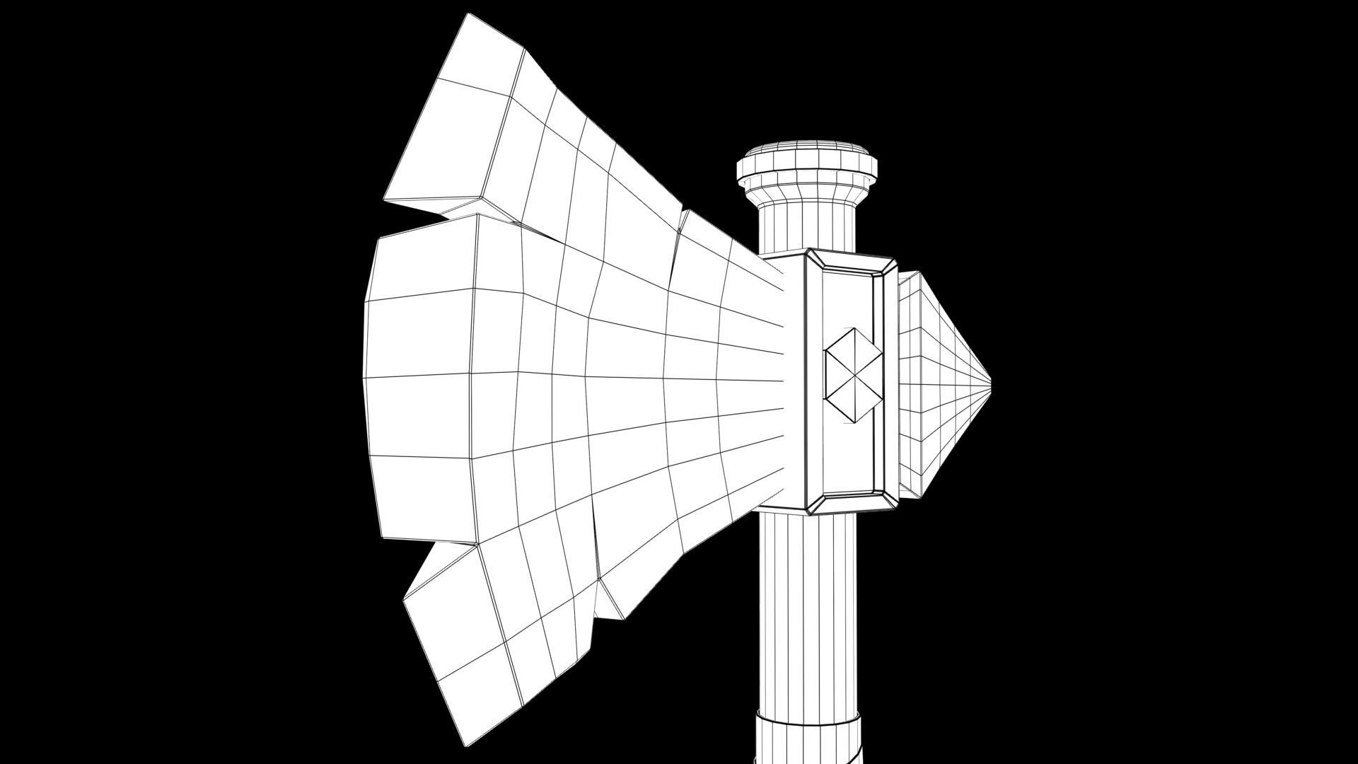 Battle Axe 3D model_10