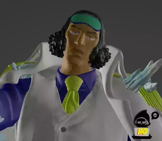 Aokiji - One piece 3D print model 3D print model