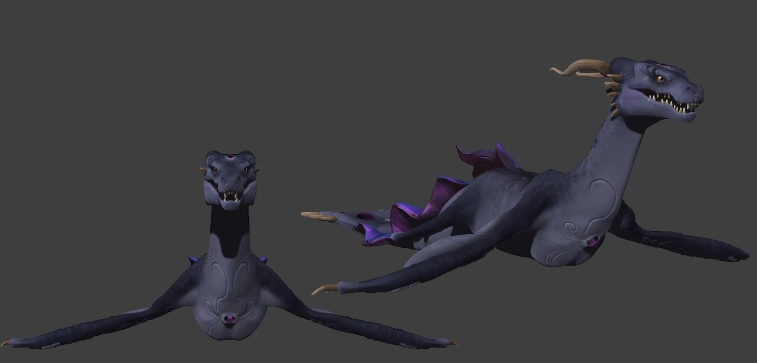 Sea Dragon  3D model_1