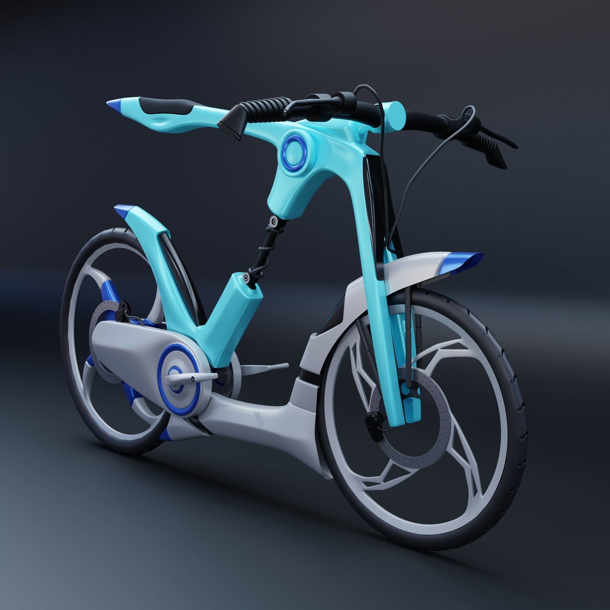 Bike fantasy 3D model_1
