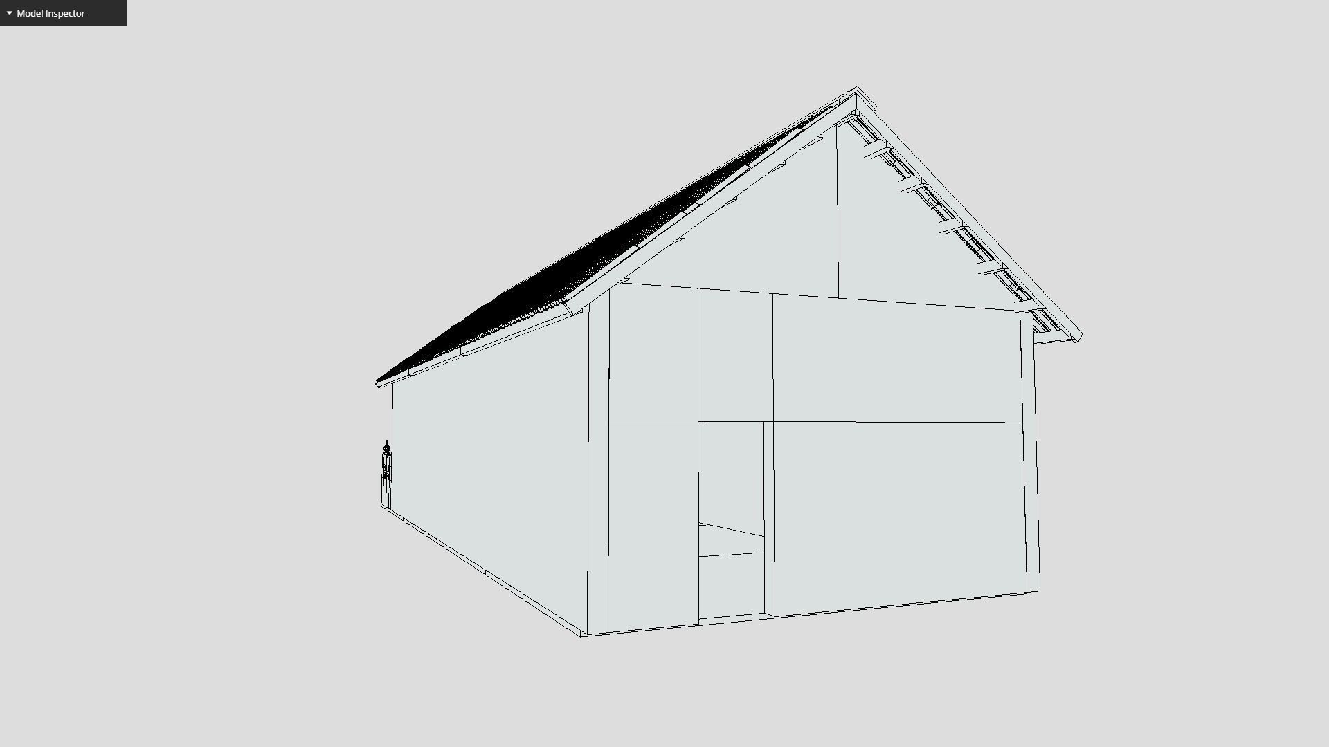 Small White Building Low-poly 3D model_7