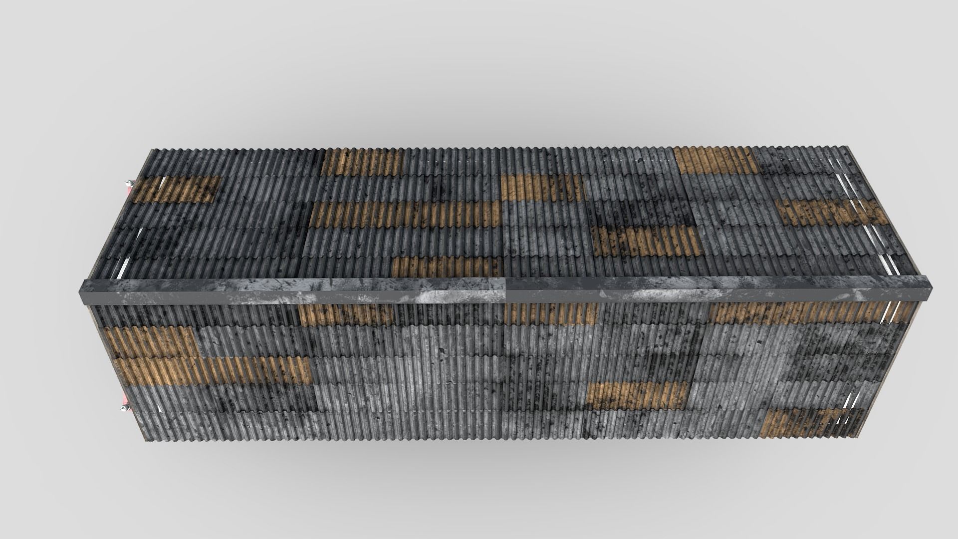 Small White Building Low-poly 3D model_8