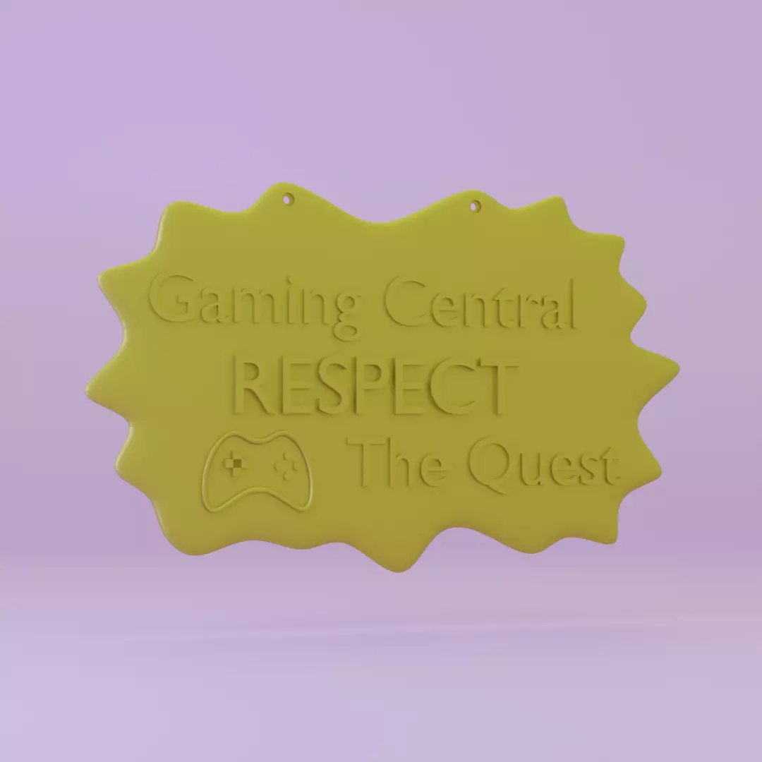 3D Printable Gaming quoted Wall Art for Gamingers Free 3D print model_0