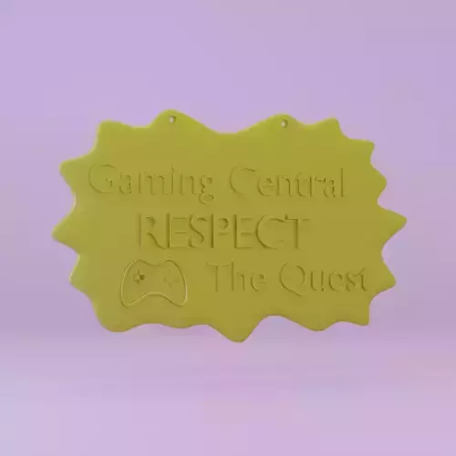 3D Printable Gaming quoted Wall Art  for Gamingers Free 3D print model