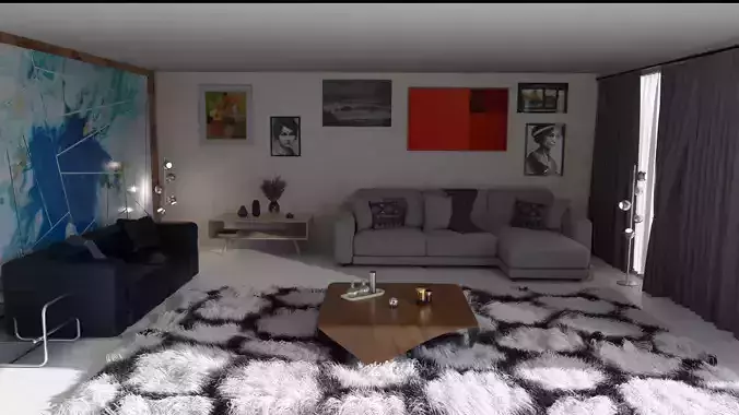 Highly detailed Living Room 