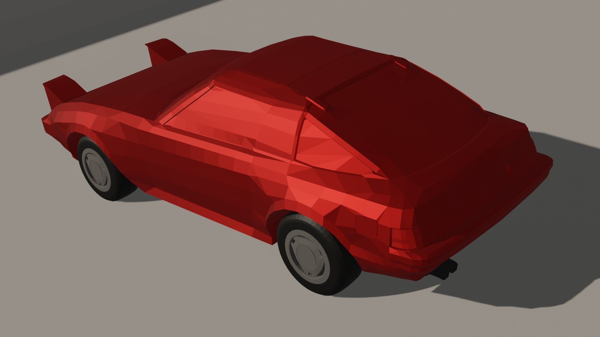 Mazda Rx7-fb Low poly Low-poly 3D model_4