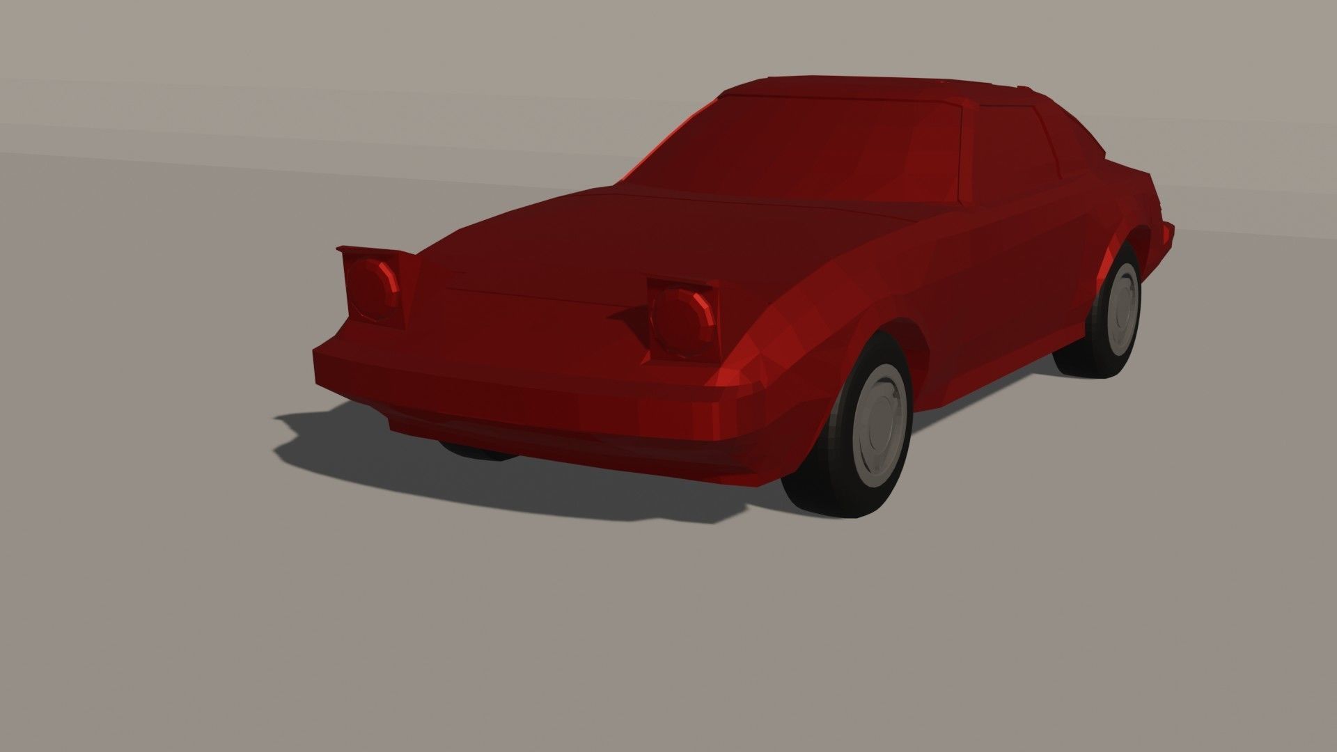 Mazda Rx7-fb Low poly Low-poly 3D model_2