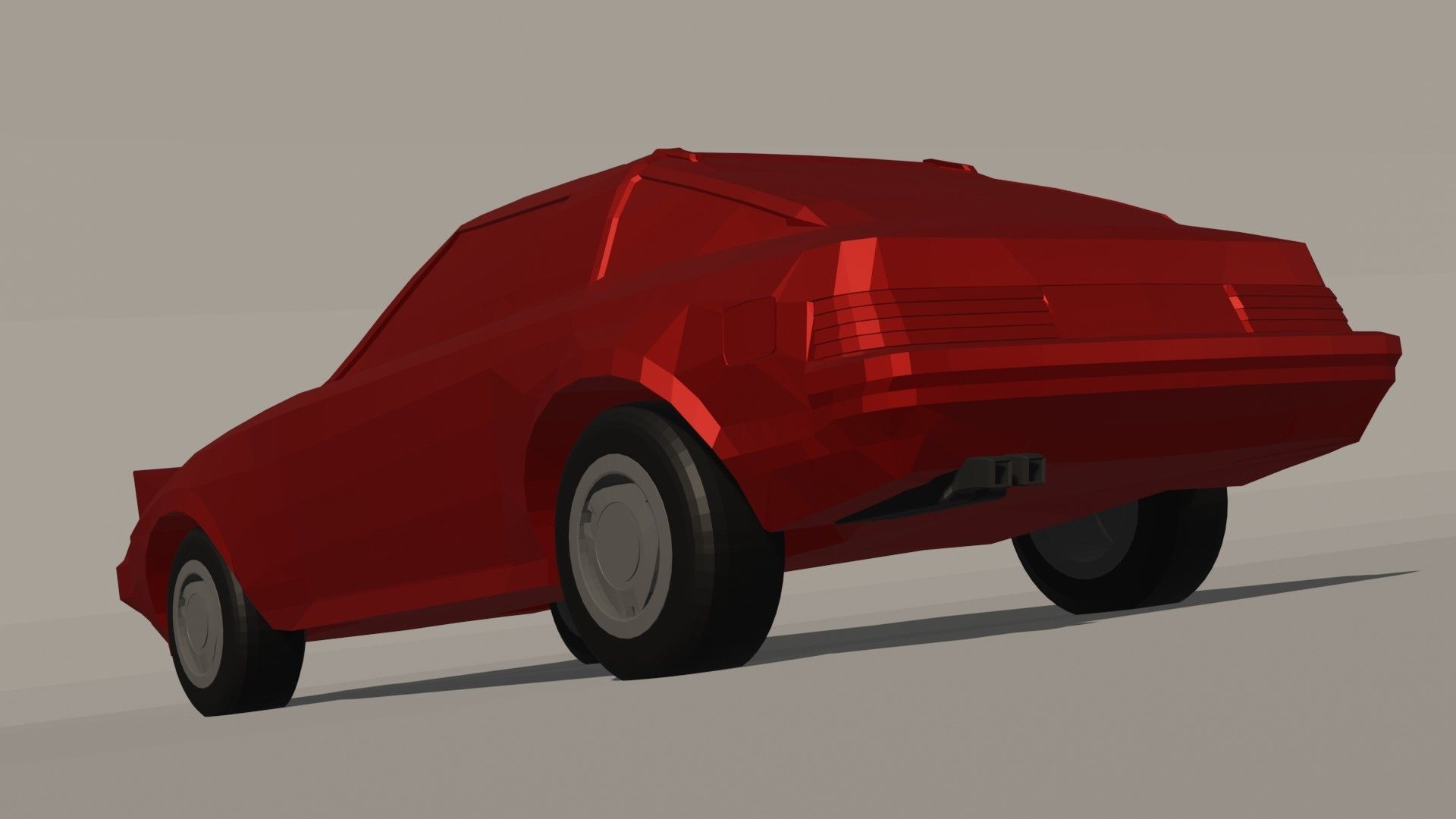 Mazda Rx7-fb Low poly Low-poly 3D model_1