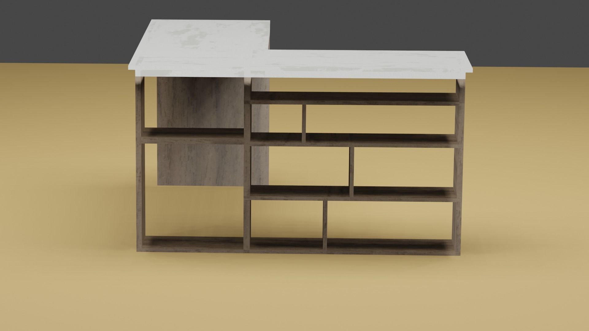 Table With Shelves 3D model_5