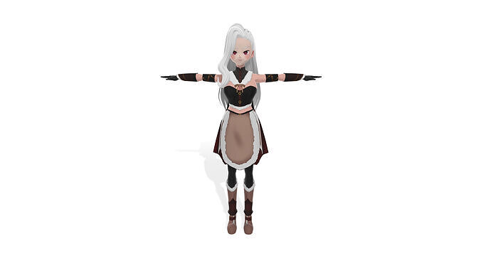 VRChat Female Model 3D model
