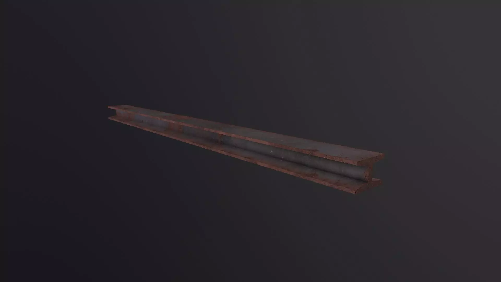 Iron Beam construction 3D Model Low-poly 3D model