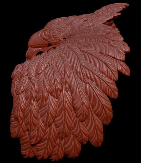 Eagle ring 3D print model_3