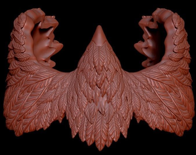 Eagle ring 3D print model_1