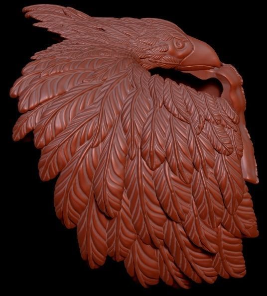 Eagle ring 3D print model_2