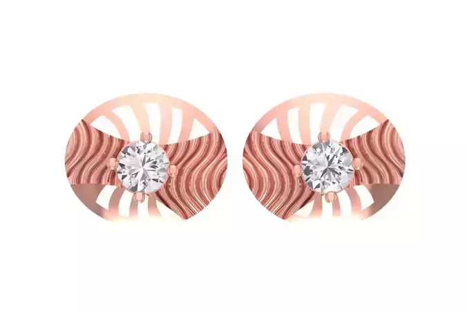 Women Studs Earring 3dm STL OBJ FBX Renders Details 3D print model