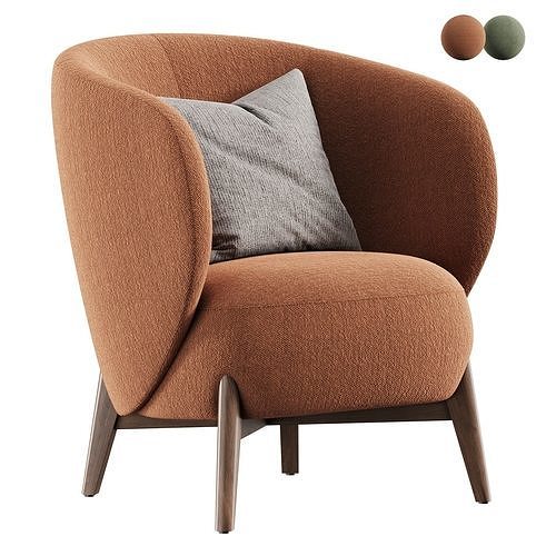 Lancy Armchair by La Re Doute 3D model