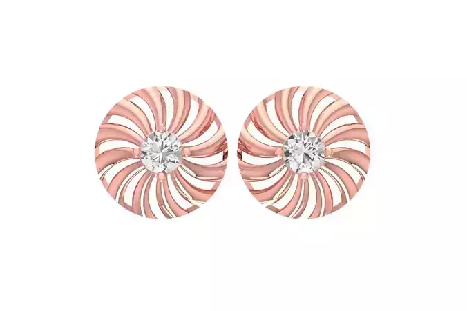 Women Studs Earring 3dm STL OBJ FBX Renders Details 3D print model