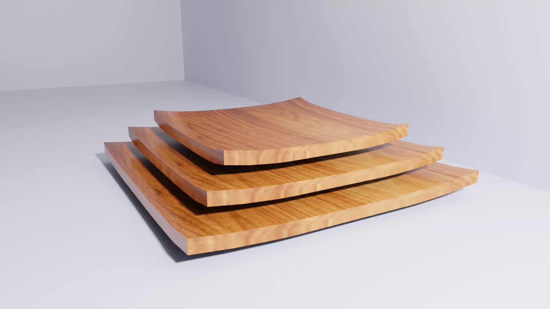 Wooden Tray 3D model_0