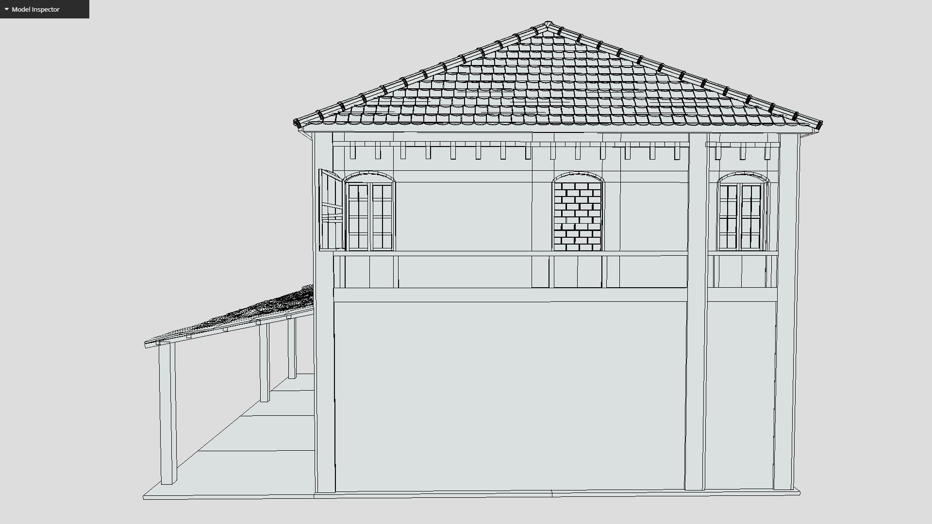 Colonial House 3D model_3