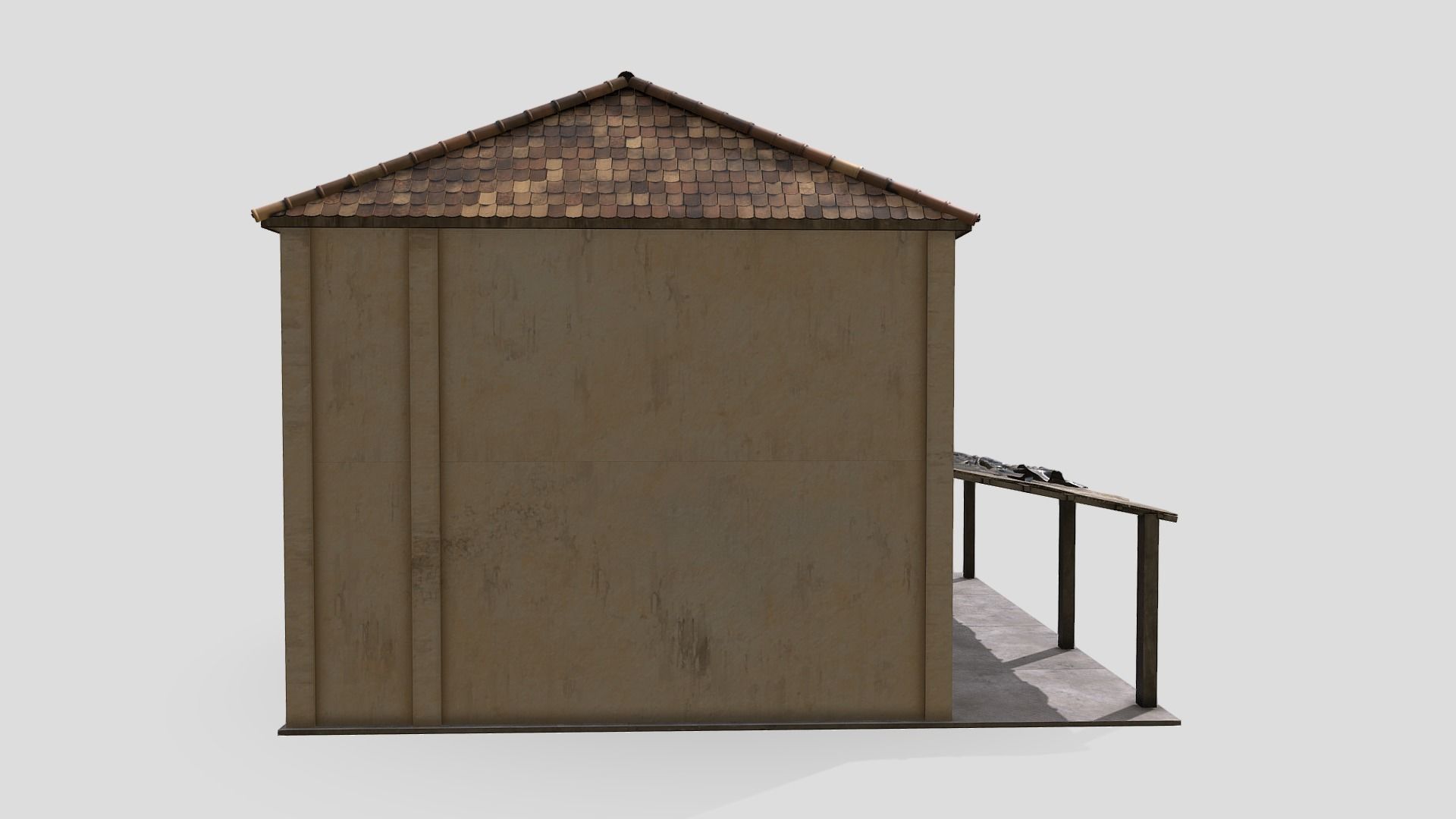 Colonial House 3D model_6