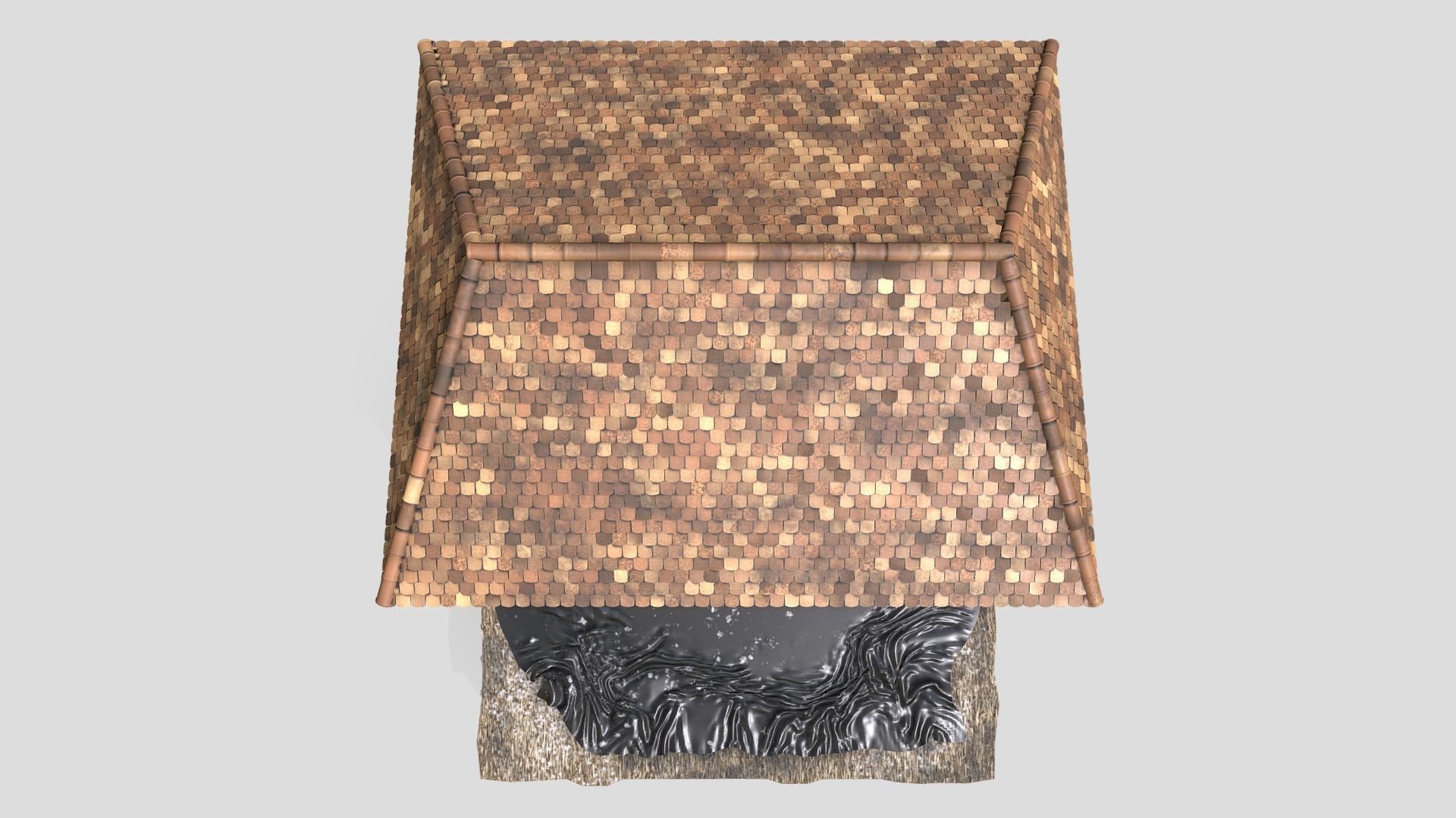 Colonial House 3D model_7