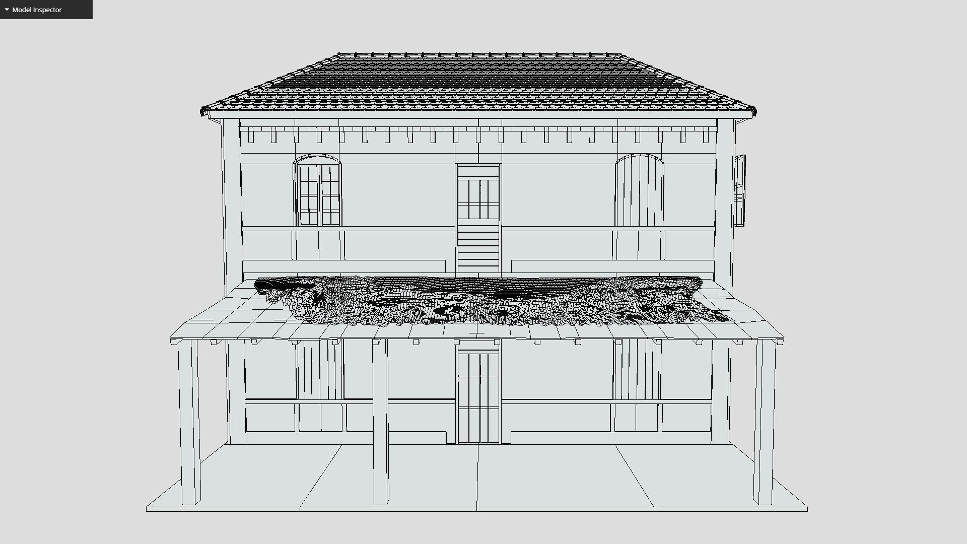 Colonial House 3D model_1