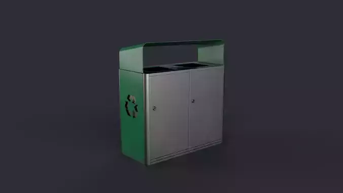 Street Trash Can 18 PBR Game Ready