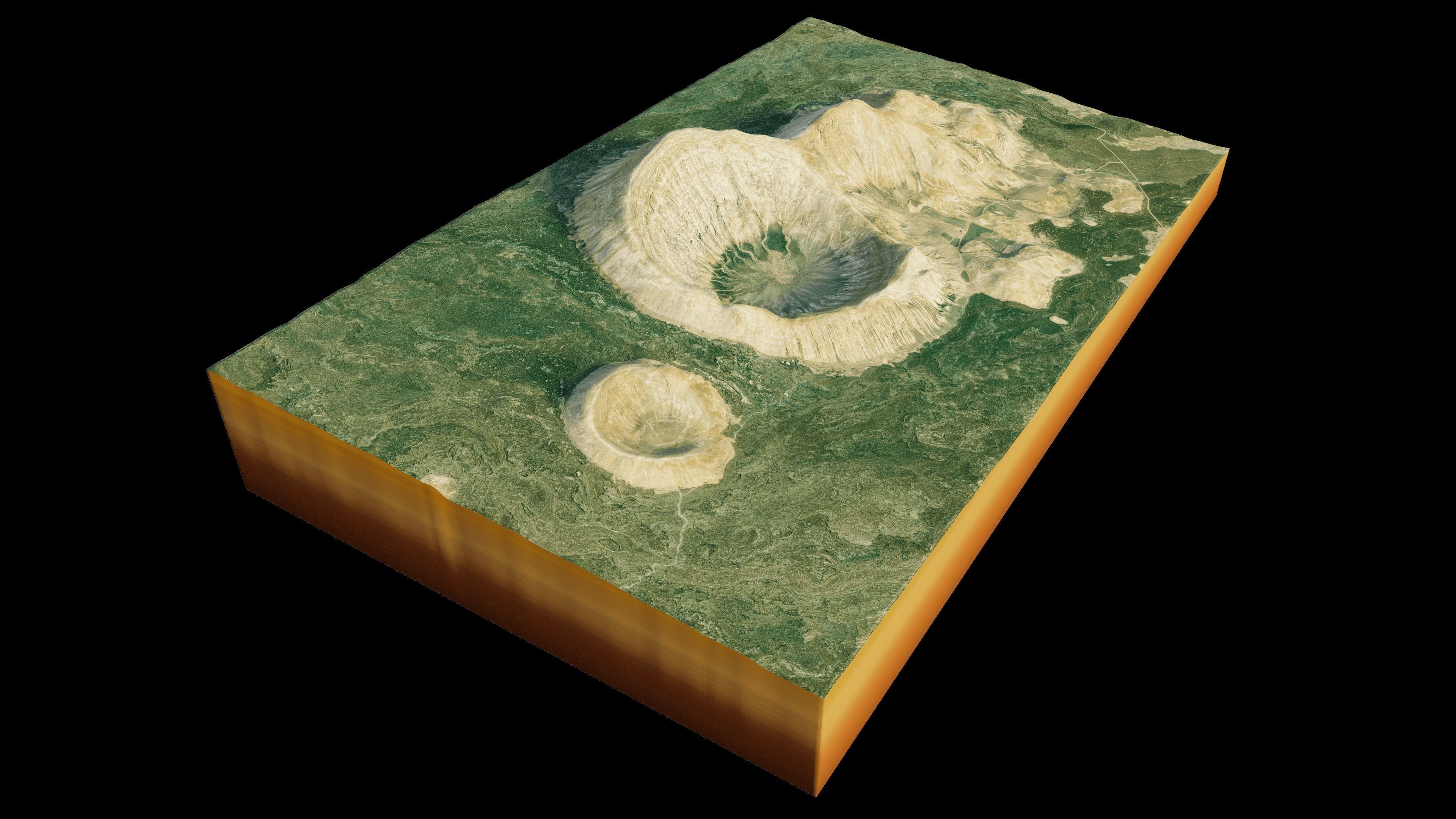 Caldera blanca 3d model terrain 3D model_7