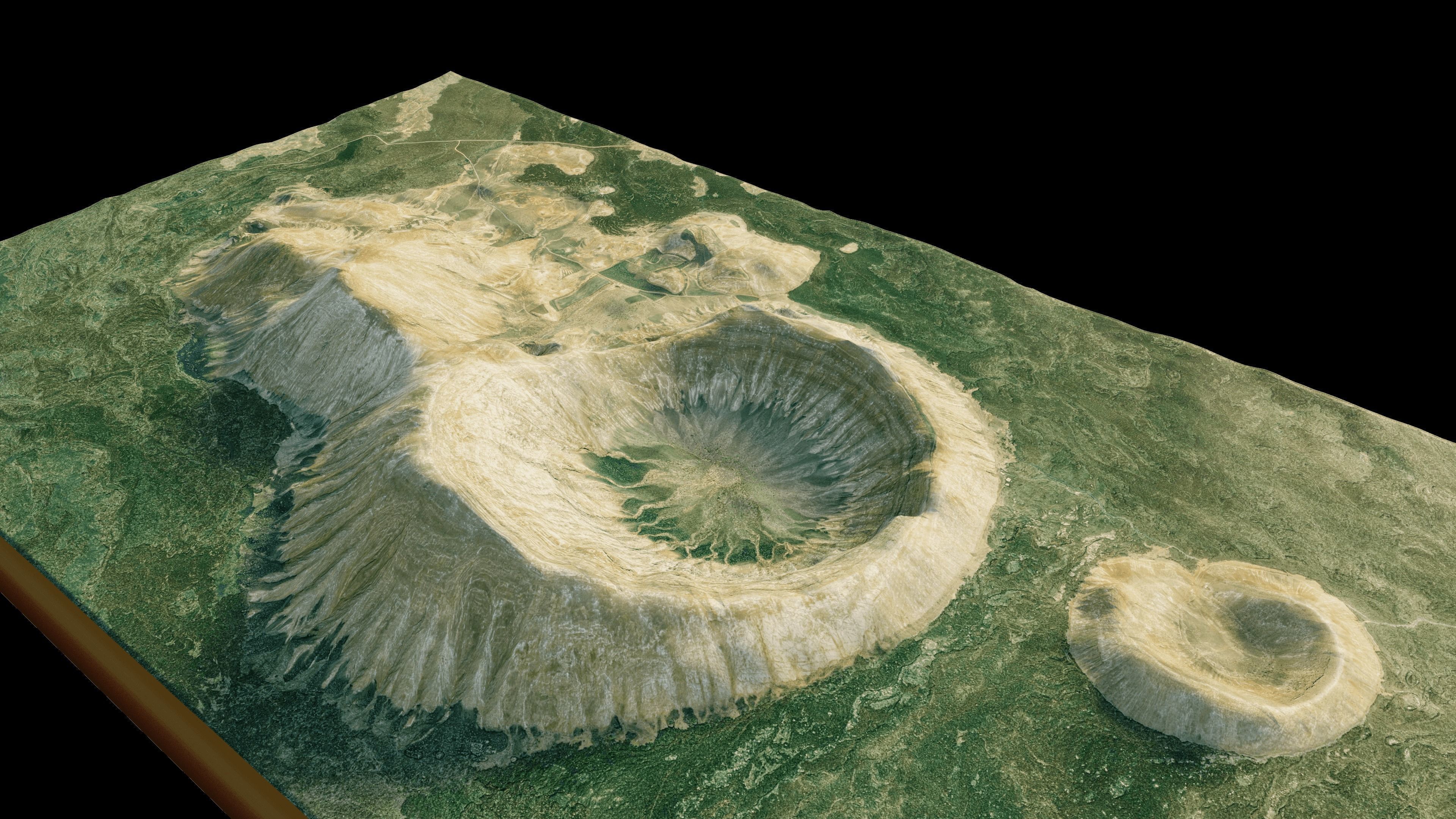 Caldera blanca 3d model terrain 3D model_10