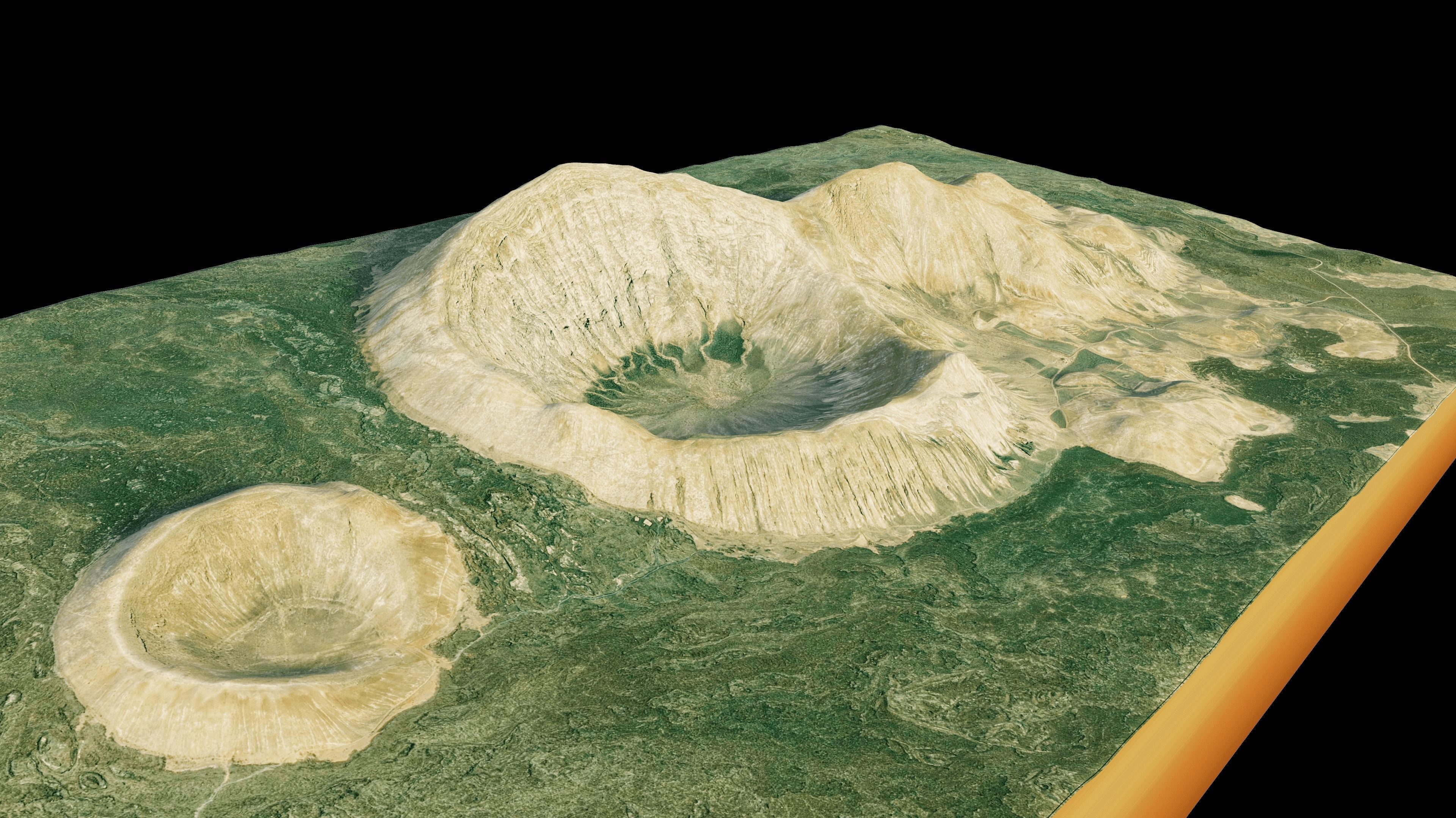 Caldera blanca 3d model terrain 3D model_6