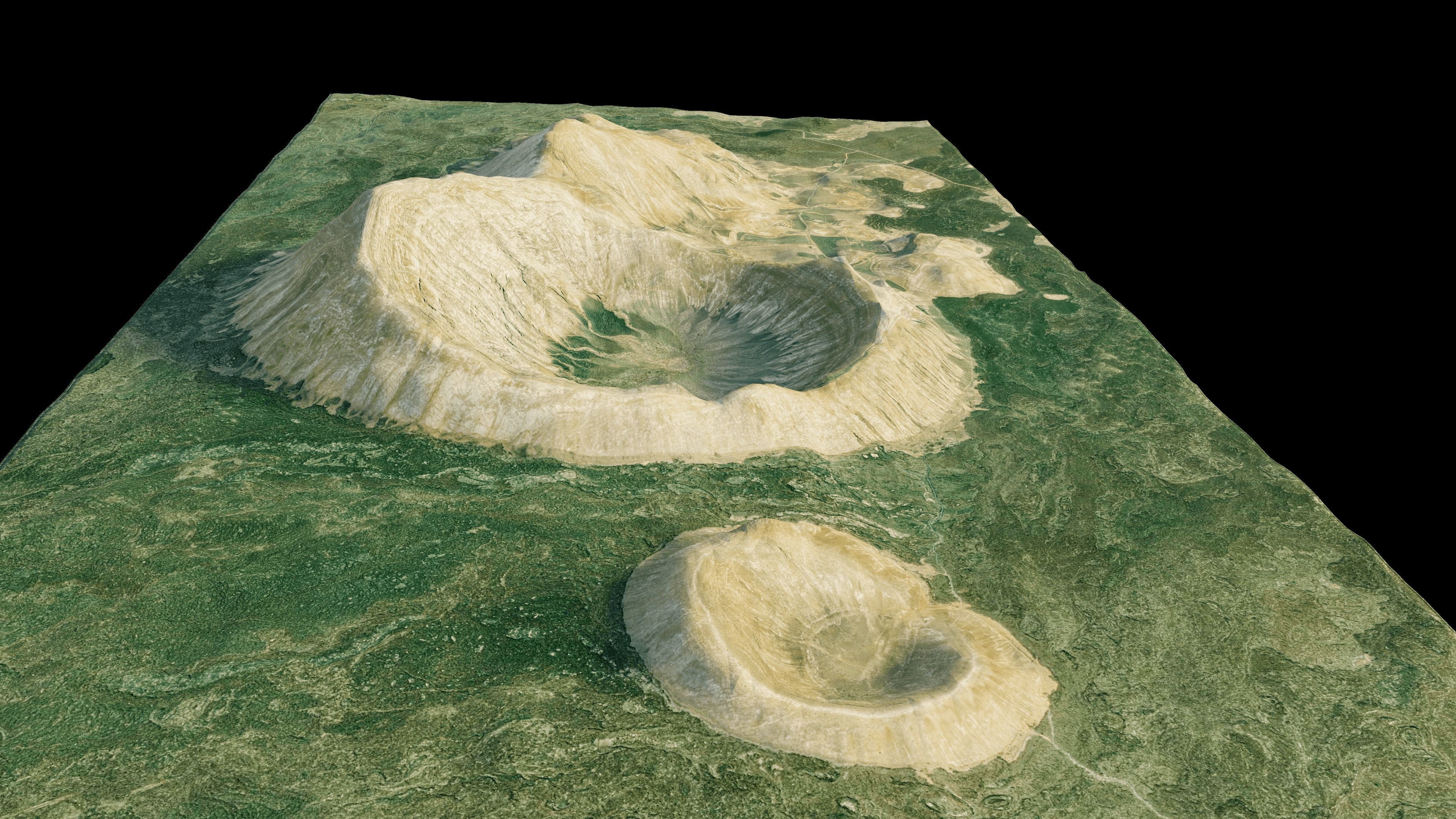 Caldera blanca 3d model terrain 3D model_8