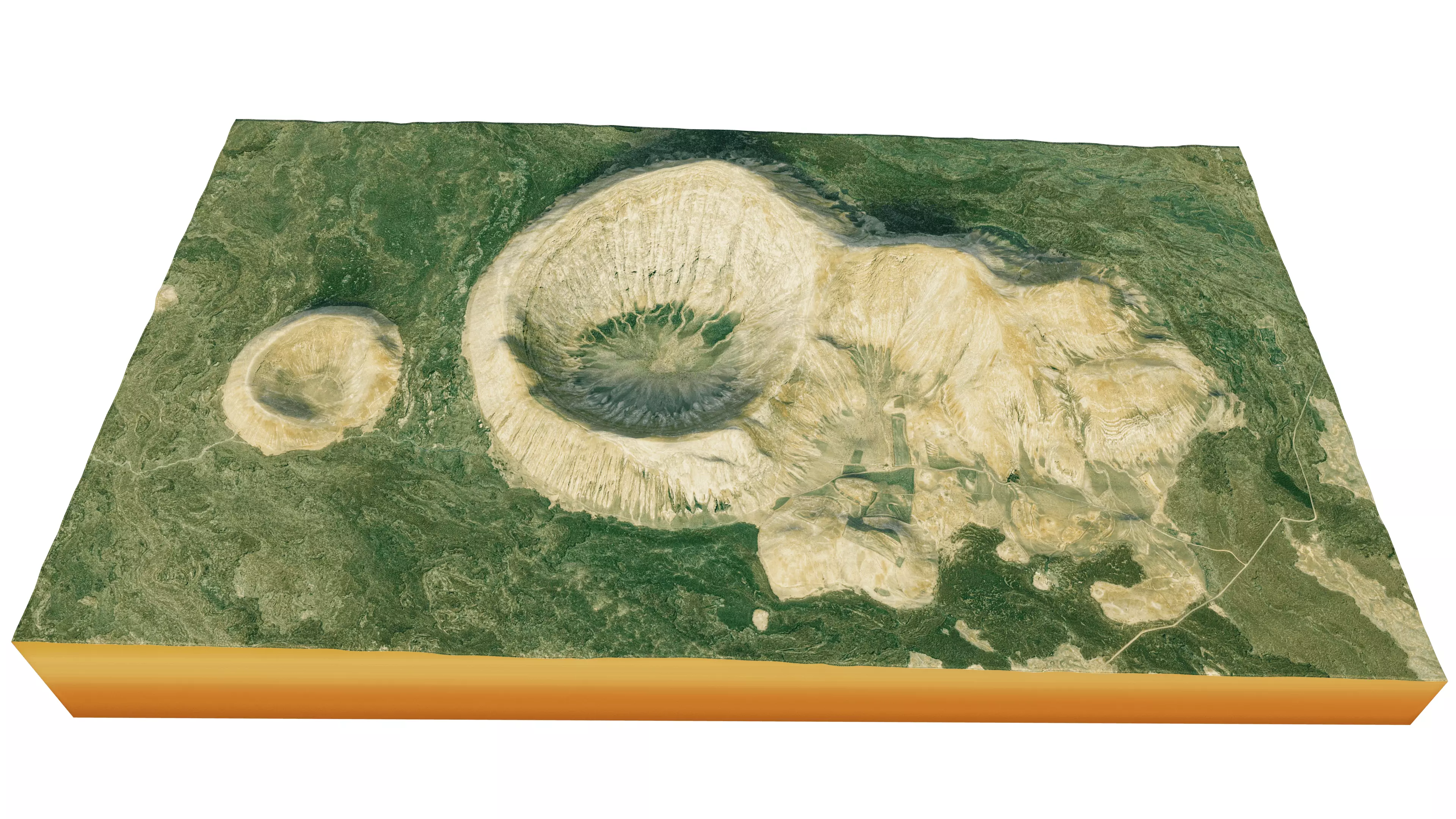 Caldera blanca 3d model terrain 3D model_0